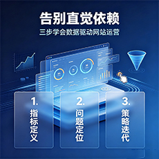 周村建站-告别直觉依赖：三步学会数据驱动网站运营