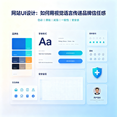 周村建站-网站UI设计：如何用视觉语言传递品牌信任感